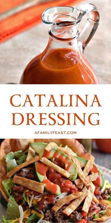 Homemade Catalina Dressing, Catalina Dressing Recipes, Catalina Salad, Catalina Salad Dressing, Meat Marinades, Catalina Dressing, Feast Recipes, Fancy Foods, Desayuno Keto