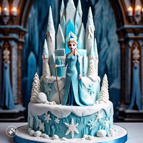 Frozen themed dessert ideas #ElsaCake#FrozenCake#ElsaBirthdayCake#DisneyCake#FrozenBirthday#ElsaCakeDesign#CakeInspiration#PrincessCake#ElsaThemeParty#CakeArt#BirthdayCake#FrozenFever#DisneyPrincessCake#CakesOfInstagram#CakeDecorating#FrozenFans#PartyCake#ElsaLovers#KidsBirthdayCake#CakeIdeas Frozen Birthday Party Cake, Frozen Themed Birthday Cake, Daniel 3, Disney Cake, Elsa Cakes, Torte Cake, Frozen Themed, Themed Desserts, Disney Cakes