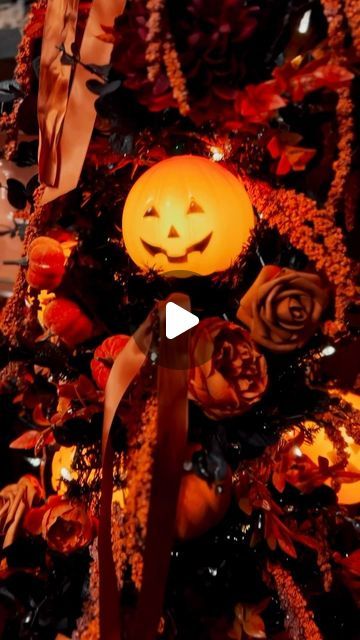 Lindsey Davis on Instagram: "When you fall in love with your big Halloween tree and start to re design your entire Halloween home decor around it 😂 so you start with making a mini version for your dining room using jack o lantern pathway lights 🎃 

I was sent these adorable pumpkin path lights and knew immediately they were going on a tree 😂 and I love it! I need to add a few more things to fill in the gaps but I love it!!!

Path lights 
https://amzn.to/3XVuiXV

#halloweendecor #halloweentree #halloweenhome #spookyseason" Mini Jack O Lantern, Lantern Pathway, Re Design, Pathway Lights, Halloween Tree, Halloween Trees, Pathway Lighting, Path Lights, Halloween Home