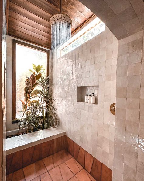 Zellige Tile Bathroom, Cotto Tile, Joshua Tree House, Zia Tile, Zellige Tile, House Bathroom, Bath Remodel, My New Room, House Inspo