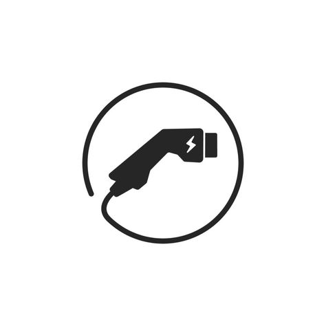 EV Charger connector icon, Electric car charging plug symbol. vector Car Symbols, Cartoon Body, Electric Car Charger, Electric Car Charging, Ev Chargers, Photo Wall Gallery, Car Icons, Outline Drawing, Ev Charging