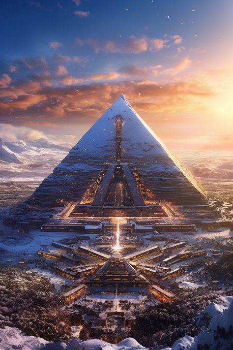 Starověký Egypt, Egypt Concept Art, Sci Fi Landscape, Kimberly Ann, Egyptian Pyramids, Egypt Art, Fantasy City, Fantasy Setting, Fantasy Places