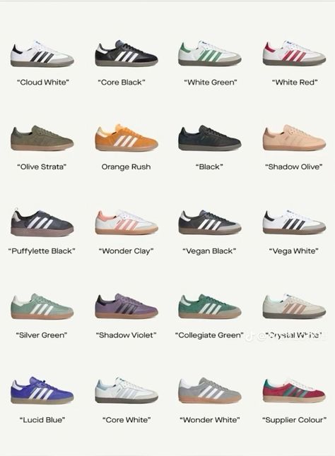 Sambas Adidas Spezial Colors, Samba Colors, Adidas Shoes Aesthetic, Nike Samba, Adidas Samba Aesthetic, Sambas Aesthetic, Samba Shoe, Sambas Outfits, Adidas Aesthetic