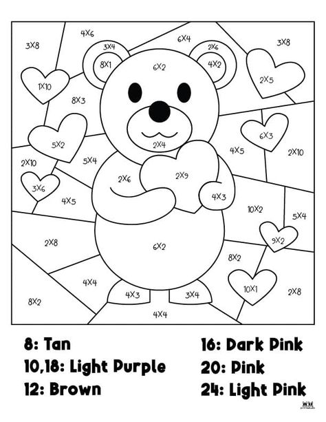 Choose from 20 unique Valentine's Day Color By Number pages in either a standard or math-based format for hours of fun. Print from home. 100% FREE! Color By Number, Unique Valentines, St Valentin, From Home, Budgeting, Coloring Pages, Valentine's Day, Valentines Day, Valentines