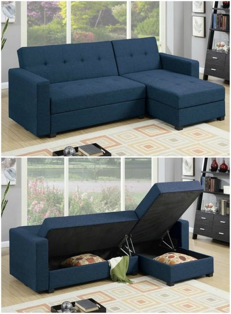 Sectional sofa - 10 stylish ways of hiding storage in plain sight Hiding Storage, बेडरूम डिजाइन, Corner Sofa Design, Sofas For Small Spaces, Set Sofa, Living Room Sofa Design, Sofa Set Designs, Furniture Design Living Room, 아파트 인테리어