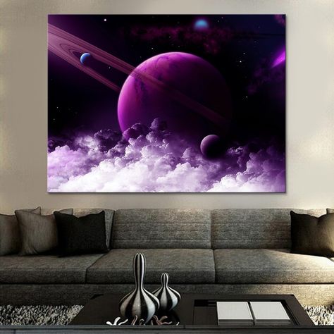 Cross Stitch Garden, Painting Universe, Galaxy Painting Acrylic, Space Embroidery, Spray Paint Artwork, Art Galaxie, Art Puns, Planet Painting, Space Abstract