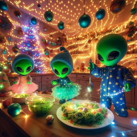 I was exploring illustrations for a book I was publishing and made these with AI. Final Chapter: Aliens waving goodbye after a Christmas adventure on Earth. Scroll for more. Christmas Alien, Alien Christmas, Waving Goodbye, Xmas Art, Aliens, On Earth, A Book, Illustrations, Reading