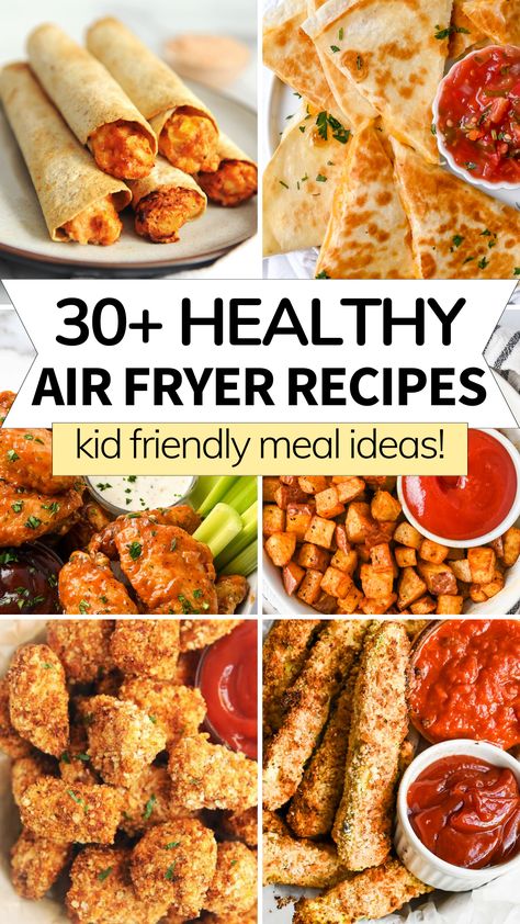 Healthy Beginner Air Fryer Recipes, Easy Healthy Meals In Air Fryer, Air Fryer Supper Recipes, Air Fryer Recipes For Family, Air Fryer Dinner Vegetarian, Noom Recipes Air Fryer, Non Fried Food Recipes, Healthy Family Meals Air Fryer, Healthy Air Fryer Oven Recipes