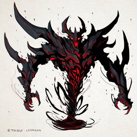 ArtStation - Shadow Fiend - DOTA2, Thiago Lehmann Shadow Fiend Dota 2, Thiago Lehmann, Shadow Fiend, Eternal Darkness, Dark Aura, Shadow Monster, Kitten Drawing, Fiction Idea, 다크 판타지