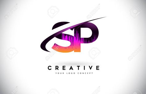 SP S P Grunge Letter Logo With Purple Vibrant Colors Design... Royalty Free Cliparts, Vectors, And Stock Illustration. Image 101046370. Sp Creation Logo Png, P S Logo, Sp Logo Design, Creation Logo Png, Photography Logo Hd, Duke Logo, Sp Logo, P Logo Design, Vintage Letters