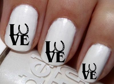 Country Nail Designs, Horse Nail Art, Horse Nails, Acrylic Nails Almond Shape, Western Nails, Country Nails, Cow Nails, Unicorn Nails, Animal Nails