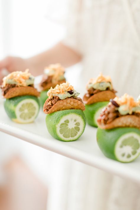 Best Canapes, Plate Decorating, Mexican Catering, Taco Appetizers, Mini Taco, Picky Palate, Tacos Mexicanos, Mini Tacos, Mexican Dessert