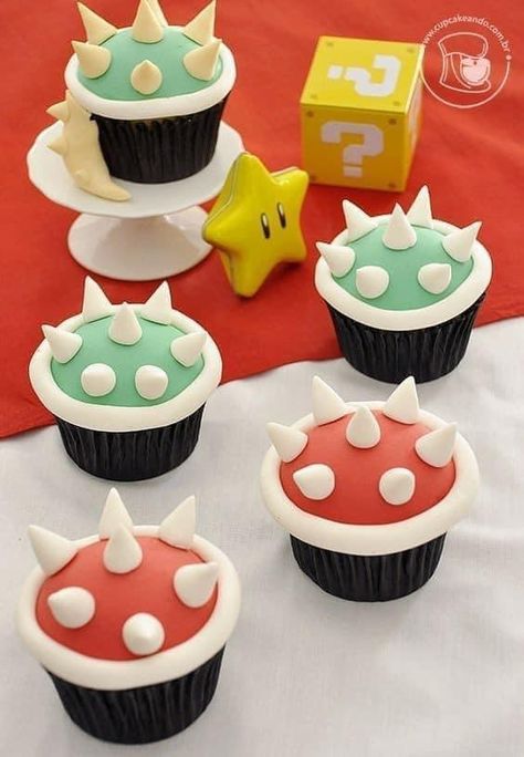 Super Mario Cupcakes, Super Mario Brothers Birthday, Mario Brothers Birthday Party, Mario Birthday Cake, Nintendo Party, Mario Bros Cake, Super Mario Bros Birthday Party, Mario Y Luigi, Mario E Luigi