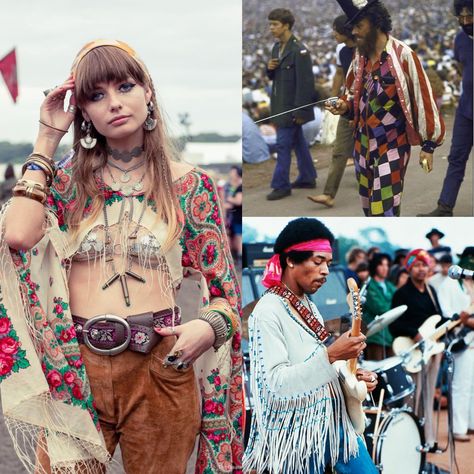 1960s Festival Fashion, Woodstock Outfits 1969, 60s Woodstock Fashion, Woodstock 1969 Outfits, Hipisi Outfits 70s, 70s Woodstock Fashion, Woodstock Aesthetic Outfit, Woodstock Theme Party Outfit, 60s Fashion Hippie Woodstock