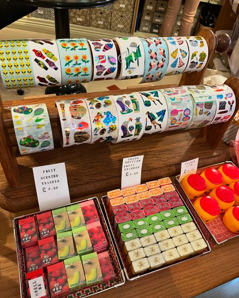 A perfect rainy day at Choosing Keeping in London. I love this shop sm. 🥰✂️📓✒️💌🎨🖌️☔️🫖🇬🇧 #stationeryshop #stationeryshopping #londonshopping #artsupplies #stationery #choosingkeeping #stationerylove Fruit Scent, London Shopping, Cross Section, Stationery Shop, Bullet Journal Inspiration, Erasers, Journal Inspiration, Rainy Day, In London