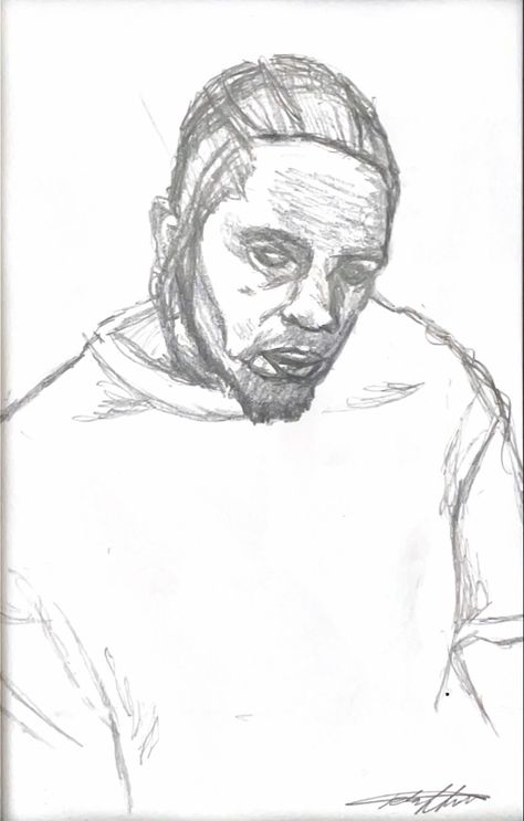 Kendrick Lamar Sketch, Kendrick Lamar Drawing, Kendrick Lamar Art, Artist Sketches, Drawing Inspo, Kendrick Lamar, Sketch Drawing, Drawing Tips