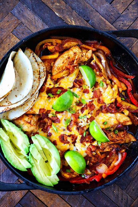 Loaded Chicken Fajitas - No. 2 Pencil Mexican Chicken Fajitas, Slow Cooker Fajitas, Homemade Fajitas, Crockpot Fajitas, Grilled Chicken Fajitas, Slow Cooker Chicken Fajitas, Chicken Fajitas Crockpot, Chicken Casserole Dinners, Loaded Chicken