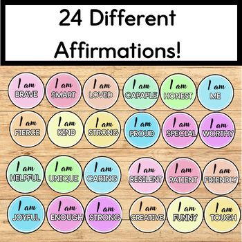 Affirmation Station Decor for Classroom | Pastel Colors | Positive Affirmations Decor For Classroom, Affirmation Station, Uplifting Affirmations, Classroom Environment, Social Emotional Learning, Social Emotional, Positive Mindset, Daily Reminder, Self Esteem