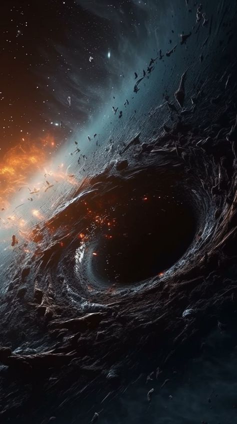 Black Hole Picture, Space From Earth, Space Wallpaper Black Hole, Cool Space Wallpapers, Interstellar Wormhole, Earth Pictures From Space, Space Black Hole, Black Hole In Space, Black Hole Space