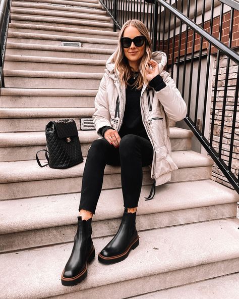 Sam Edelman Laguna Chelsea Boot, Black Chelsea Boots Outfit, Chelsea Boot Outfits Women, Chelsea Boot Outfit, Chelsea Boots Outfit, Outfit Botas, Black Boots Outfit, Sam Edelman Boots, Botas Chelsea