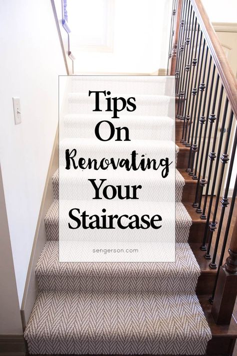 Hollywood Carpet Stairs | Staricasre Renovation Ideas | Sengerson Stairway Carpet, Carpet Staircase, Stairs Renovation, Stairs Makeover, Staircase Ideas, New Staircase, Carpet Ideas, Staircase Makeover, Stair Carpet