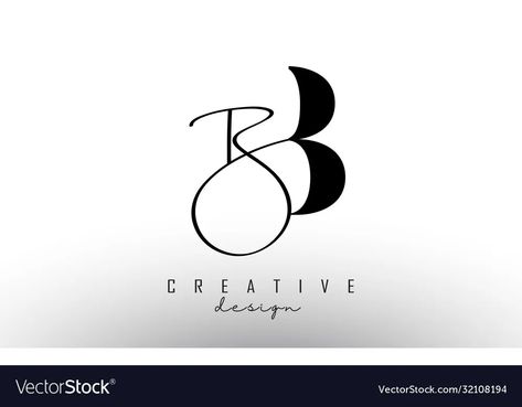 Bb Logo Design Letter, Logo With 3 Letters, Letter B Logo Design Ideas, Bb Letter Logo, B Logo Design Ideas Creative, A B Logo Design, Shoes Logo Design Ideas Creative, Bb Logo Design Ideas, 3 Letter Logo Design