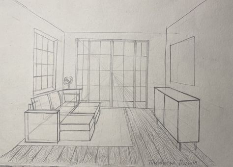 Interior Space Sketch, Perspektif 1 Titik Hilang Interior, Room Perspective Drawing, Croquis Architecture, Perspective Room, Interior Architecture Sketch, Interior Design Help, Perspective Sketch, Design Sketching