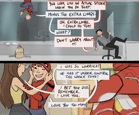 Peter Spider-Man Irondad And Spiderson, Superfamily Avengers, Meme Comics, Funny Marvel Memes, Avengers Comics, Marvel Avengers Funny, Dc Memes, Dc Movies, Marvel Jokes