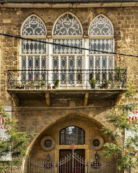 Dia on Instagram: "Beirut! Let's get reacquainted! . St Joseph church on Gouraud street. It is also known as Santa . In the second photo, cyclists on the…” Gemmayze Beirut, Lebanese House, Lebanese Culture, Lebanese Architecture, Lebanon Culture, Balcony Window, Rug Ideas, Red Roof, Traditional Architecture