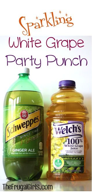 Sparkling White Grape Party Punch! ~ from TheFrugalGirls.com ~ perfect for your parties and showers! #punch #recipes Bridal Shower Punch, Sparkling Punch, White Grape Juice, Sparkling Grape Juice, Easy Punch Recipes, Easy Punch, Party Punch Recipes, Alcoholic Punch, Punch Drinks