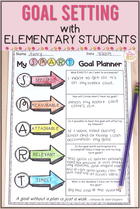 Help your elementary students achieve their goals with these 5 effective goal setting strategies. They'll learn how to set SMART goals, track their progress, and stay Goal Setting Elementary, Goal Setting For Students, Growth Goals, Growth Mindset Activities, Smart Goal Setting, Goal Setting Template, School Goals, Goals Template, Student Growth