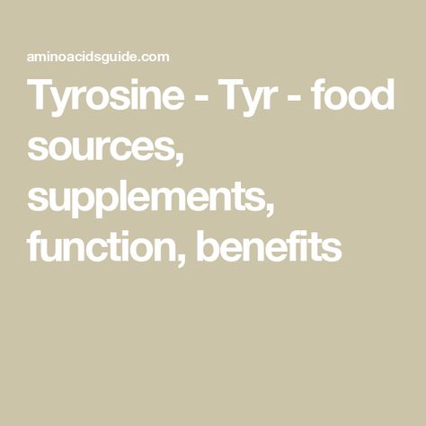 Tyrosine - Tyr - food sources, supplements, function, benefits L Tyrosine Foods, Tyrosine Benefits, Rare Genetic Disorders, Physical And Chemical Properties, L Tyrosine, Genetic Disorders, Protein Rich Foods, Adrenal Glands, Soy Products