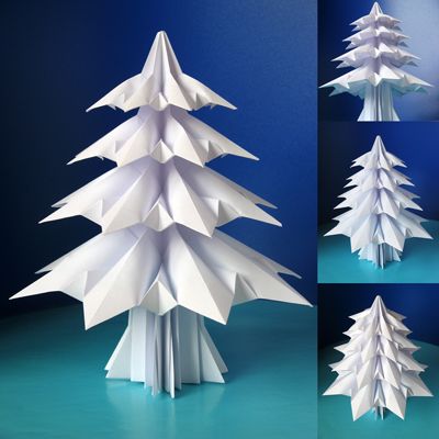 How very beautiful. Origami Christmas tree by way of How About Orange Origami Tree, Origami Christmas Tree, Origami And Quilling, Math Crafts, Origami And Kirigami, Folding Origami, Modular Origami, How To Make Origami, Useful Origami