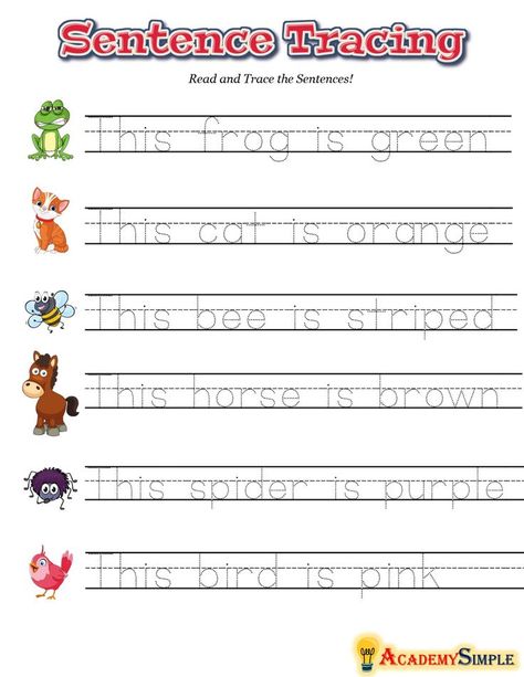 #academysimple, #worksheets, #printable, #primaryschool, #elementaryschool, #academia, #kidsactivities, #activitiesforkids, #cram, #homeschooling, #educationalresources, #download, #pdf, #practice, #learning, #studentfocusededucation, #education, #learningenglish, #earlywriting, #learrningwriting, #grade1, #grade1english Learn Reading, Tracing Activity, Writing Test, Activity Worksheet, Language Worksheets, English Test, Sight Word Worksheets, Kids English, 1st Grade Worksheets