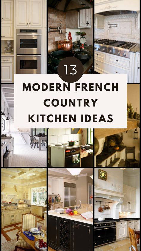 Modern French Country Kitchen, French Villa Interior, French Country Style Kitchen, French Country Kitchen Ideas, French Country Kitchen Designs, French Cottage Style, Parisian Kitchen, Kitchen Vibes, Country Kitchen Ideas