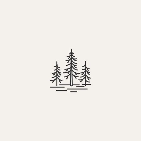 Line Drawing Tattoo Ideas, Evergreen Tattoo, Tree Line Drawing, Drawing Tattoo Ideas, Evergreen Tree Tattoo, Simple Tree Tattoo, Pine Tattoo, Pine Tree Drawing, Pine Tree Tattoo