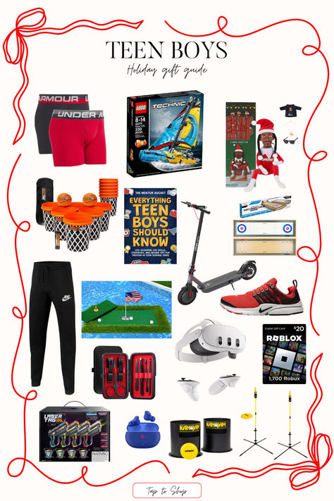 Gifts for the teen boys on your holiday list! 
#Amazon #holidaygifts #giftguides Teen Christmas Gifts Boys, Teen Boy Stocking Stuffers 2024, Teen Boy Valentine Gift Ideas, Teenage Boys Christmas Gift Ideas, Teen Boys Christmas Gifts, Teen Boy Christmas Gifts 2024, Stocking Stuffers For Teens Boys, Teen Boy Christmas Gift Ideas, Teen Boy Stocking Stuffers