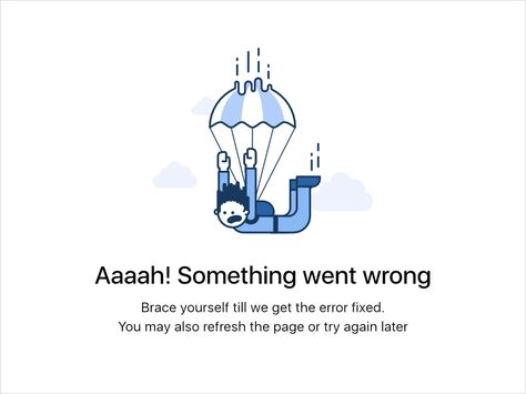 Oops! Something Went Wrong by Mayank Dhawan #Design Popular #Dribbble #shots Empty State, 404 Pages, Page Layout Design, Ui Patterns, Website Tips, Graphic Design Blog, Ux Design Inspiration, Website Design Layout, App Ui Design