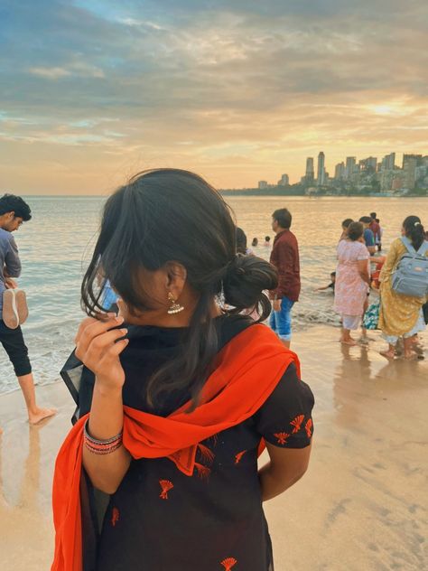 Beach photo, Indian wear, desi clothing Indian Beach Aesthetic, Desi Clothing, Beach Selfie, Fashion Terms, Desi Aesthetic, Beach Photo, Pictures Ideas, Teenage Dream, Beach Aesthetic