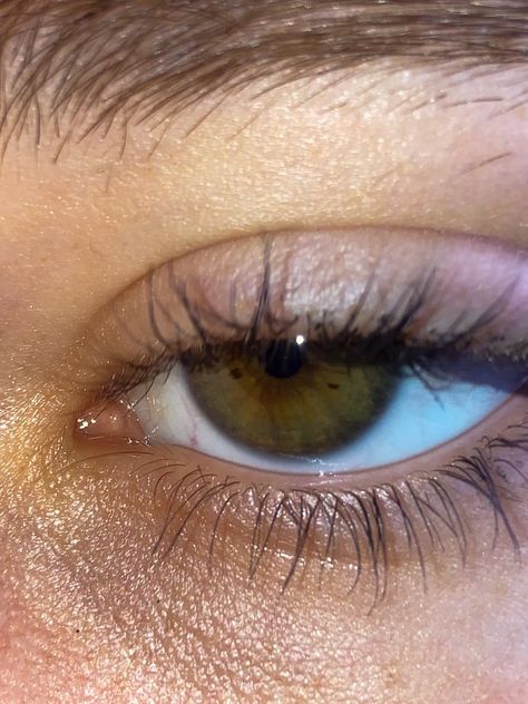 A hazel eye (a mixture of saturated green and brown). The eye is semi- closed, the lashes are long and coated with mascara. High Aesthetic Eyes, Indian With Green Eyes, Brownish Green Eyes, Hazel Eyes Aesthetic Girl, Hazel Eye Aesthetic, Hazel Green Eyes Aesthetic, Hazel Eyes Girl, Green Eye Aesthetic, Hazel Eyes Aesthetic