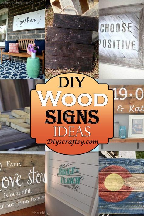 DIY Wood Signs Ideas For Home Homemade Signs Wood, Diy Wood Signs Ideas, Wood Signs Ideas, Painting Ideas Home Decor, Diy Wedding Signs Wood, Diy Ideas For Home, Homemade Wood Signs, Diy Wood Sign, Painted Wooden Signs