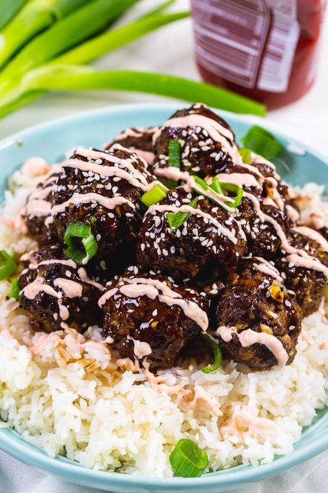 Easy Beef Bulgogi Meatballs Beef Bulgogi Meatballs, Bulgogi Meatballs, Easy Beef Bulgogi, Recipe Ground Turkey, Korean Beef Bulgogi, Korean Beef Recipes, Bulgogi Sauce, Spicy Southern Kitchen, Korean Bbq Sauce