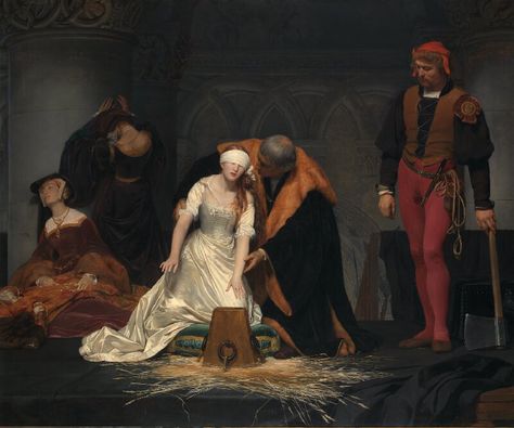 1833 Paul Delaroche, Jane Grey, Lady Jane Grey, Elizabethan Era, Jane Gray, Rennaissance Art, Grey Painting, Richard Iii, History Painting