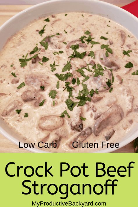 Stroganoff Crockpot, Crock Pot Stroganoff, Crock Pot Beef Stroganoff, Low Carb Crock Pot, Beef Stroganoff Crockpot, Crock Pot Beef, Crockpot Stew, Easy Crockpot Chicken, Beef Stew Crockpot