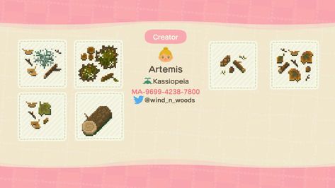 Acnh Leaf Code, Animal Crossing Leaf, Forest Clothes, Acnh Cottagecore, Winter Leaves, Animal Crossing Qr Codes Clothes, Path Design, Winter Plants, New Animal Crossing