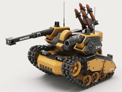 Concept Tank 08 by Piccopoly on Dribbble Robots Tanks, Military Robot, Toy Tanks, Tiny Tank, Drones Concept, Plane Design, 3d Concept, Model Tanks, Motion Graphics Design