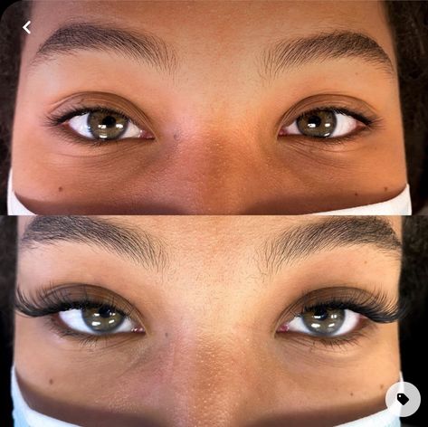 Hooded Eye Extensions, Lash Extensions Round Face, L Shape Lash Extensions, Almond Lash Extensions, Lash Extensions Classic Cat Eye, Pretty Eye Shape, Classic Lash Extensions Styles Cat Eye, Classic Eyelash Extensions Cat Eye, Lash Extensions Before And After