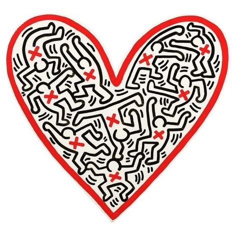 (1) Philadelphia Art Depot | Facebook Keith Haring Heart, Keith Haring Art, Philadelphia Art, Ipad Air Wallpaper, Haring Art, Heart Letter, Modern Pop Art, Heart Painting, Canvas Painting Designs