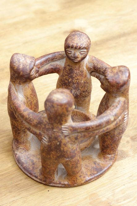 Circle of friends. Made in Mexico www.caoba.co.uk Circle Of Women, Goddess Sculpture, Circle Of Friends, Women Friends, Tanah Liat, Keramik Design, Goddess Artwork, Cerámica Ideas, Mexican Pottery