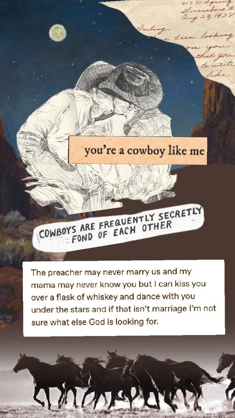 #gaycowboys #cowboy love #cowboys Cowboys In Love, Cowboys In Love Aesthetic, Cowboy Widgets, Cowboy Like Me Aesthetic Wallpaper, Quotes About Cowboys, Mlm Cowboy, Cowboy Pfp, Cowboys Aesthetic, Gay Cowboy Art